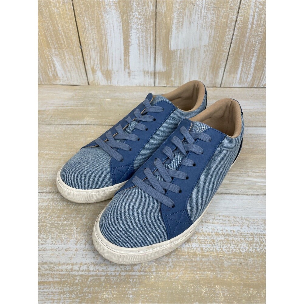 Easy Spirit Lorna Women's Size 9M Blue Denim Twill-Sneakers Low-Top Lace